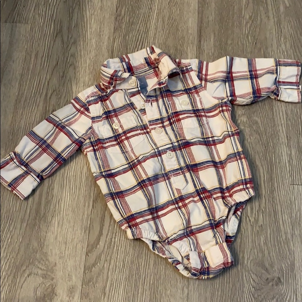 Baby Gap - boys button down onesie